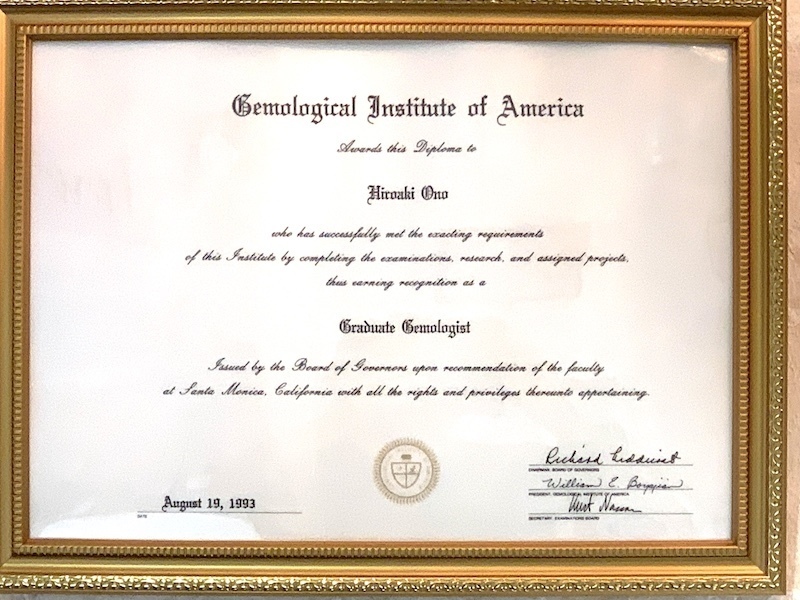 私が取得している「宝石鑑定士」について｜小野寛明