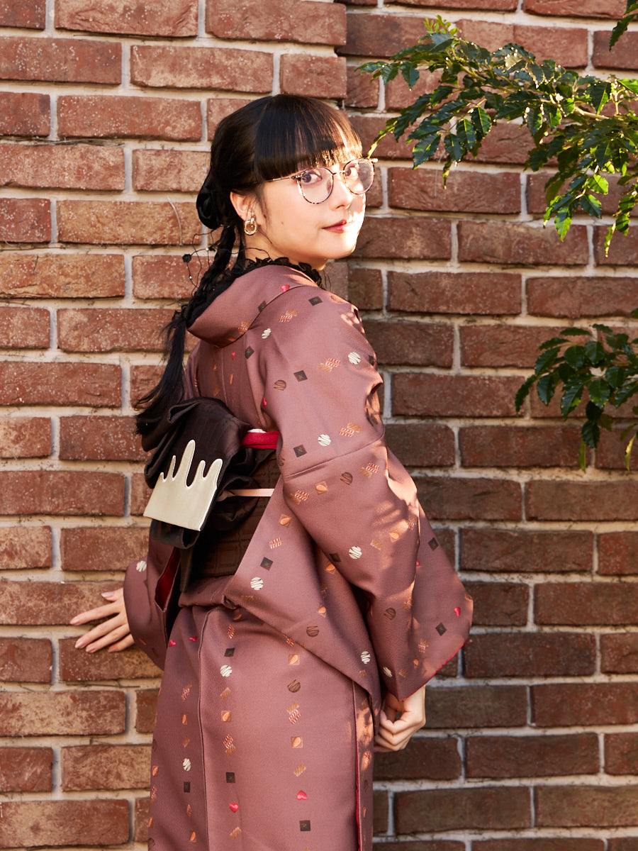 小紋単品「チョコレート」(FREE ブラウン): ふりふ ｜ミマツグループ