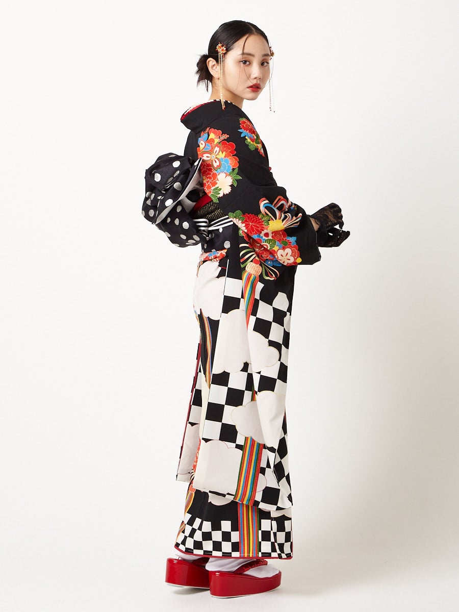 手書きドット袋帯(FREE オフホワイト): ふりふ ｜ミマツグループ