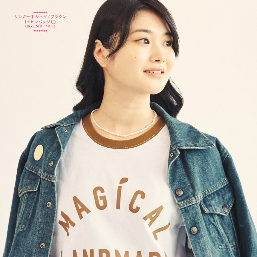 LANDMARK IN HARAJUKU リンガーTシャツ / ブラウン – Mrs. GREEN APPLE