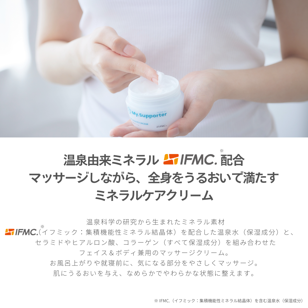 定期便】My.Supporter ミネラルケアクリーム3個セット （10％OFF＆送料