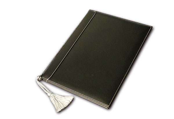 A4/4P】本革メニューブック（ひも綴じ）/1【MTLB-631】 | メニュー