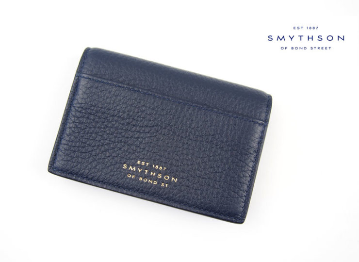 スマイソン｜SMYTHSON｜バーリントン カードケース ネイビー