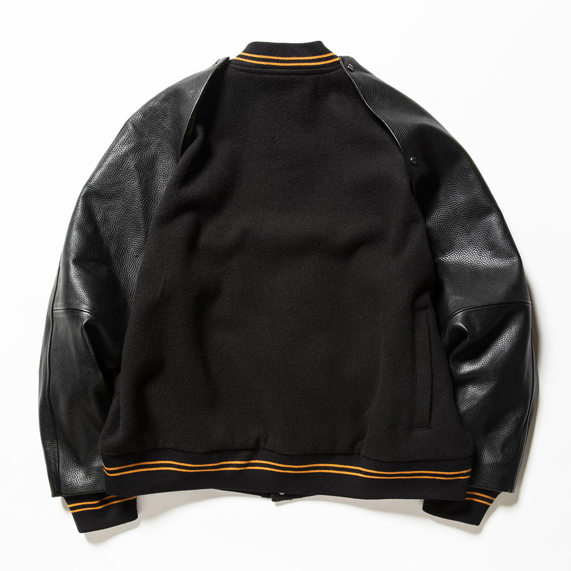 Retro Fleece Melton Varsity Jackets C.Blue | meanswhile