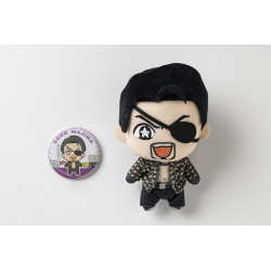 龍が如く』ぬいぐるみ＆缶バッジセット 『4』秋山 駿 - Meccha Japan