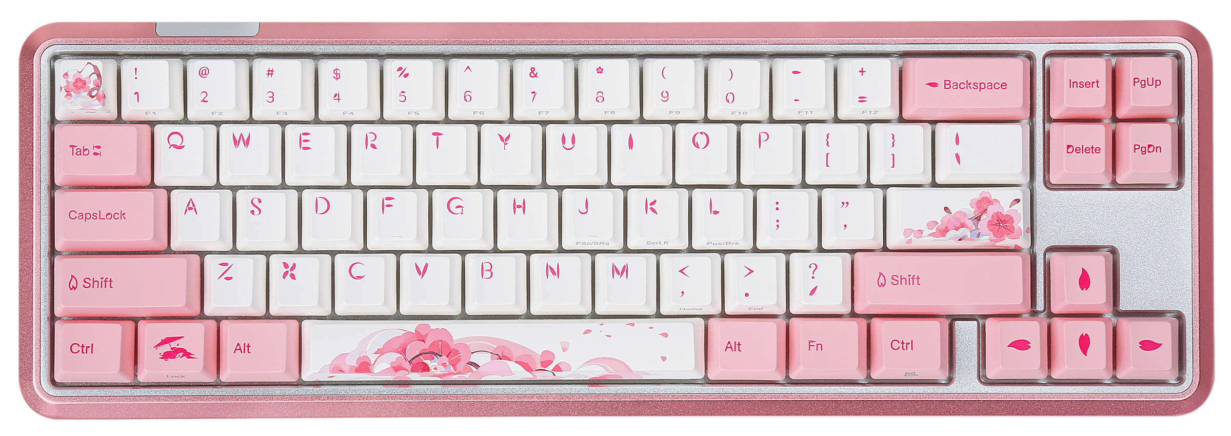 Varmilo Sword 2-68 Sakura R2 White LED 65% Dye Sub PBT Aluminum EC Mec