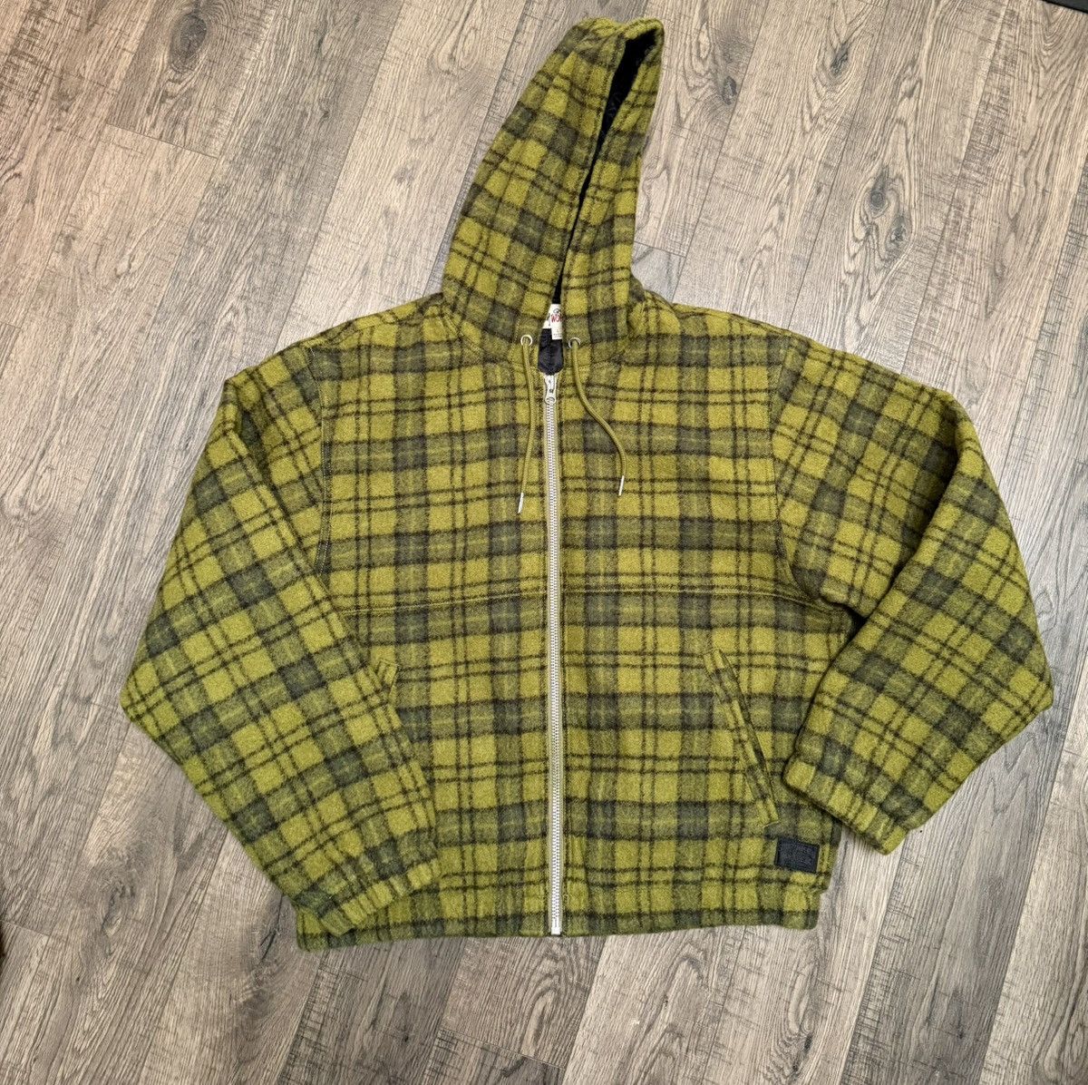 Stussy Stussy Work Jacket Green Wool Plaid | Grailed