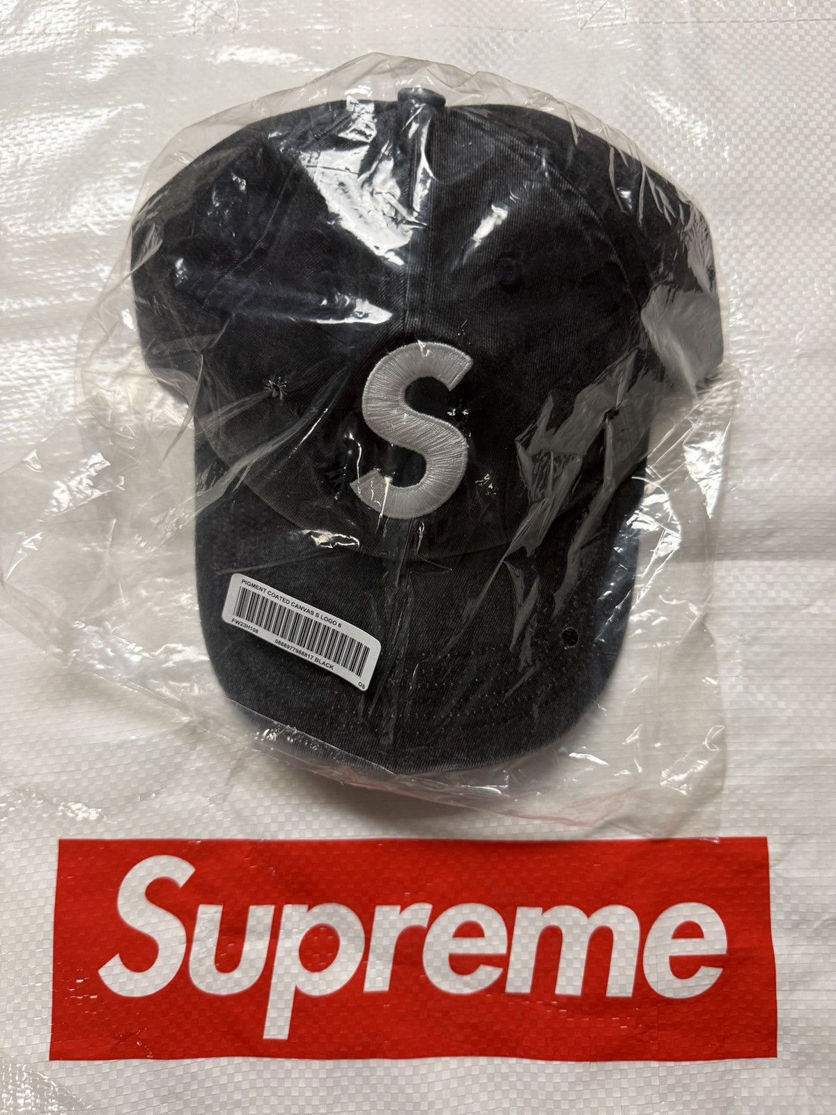 Supreme Pigment Coated Canvas S Logo 6 Panel
