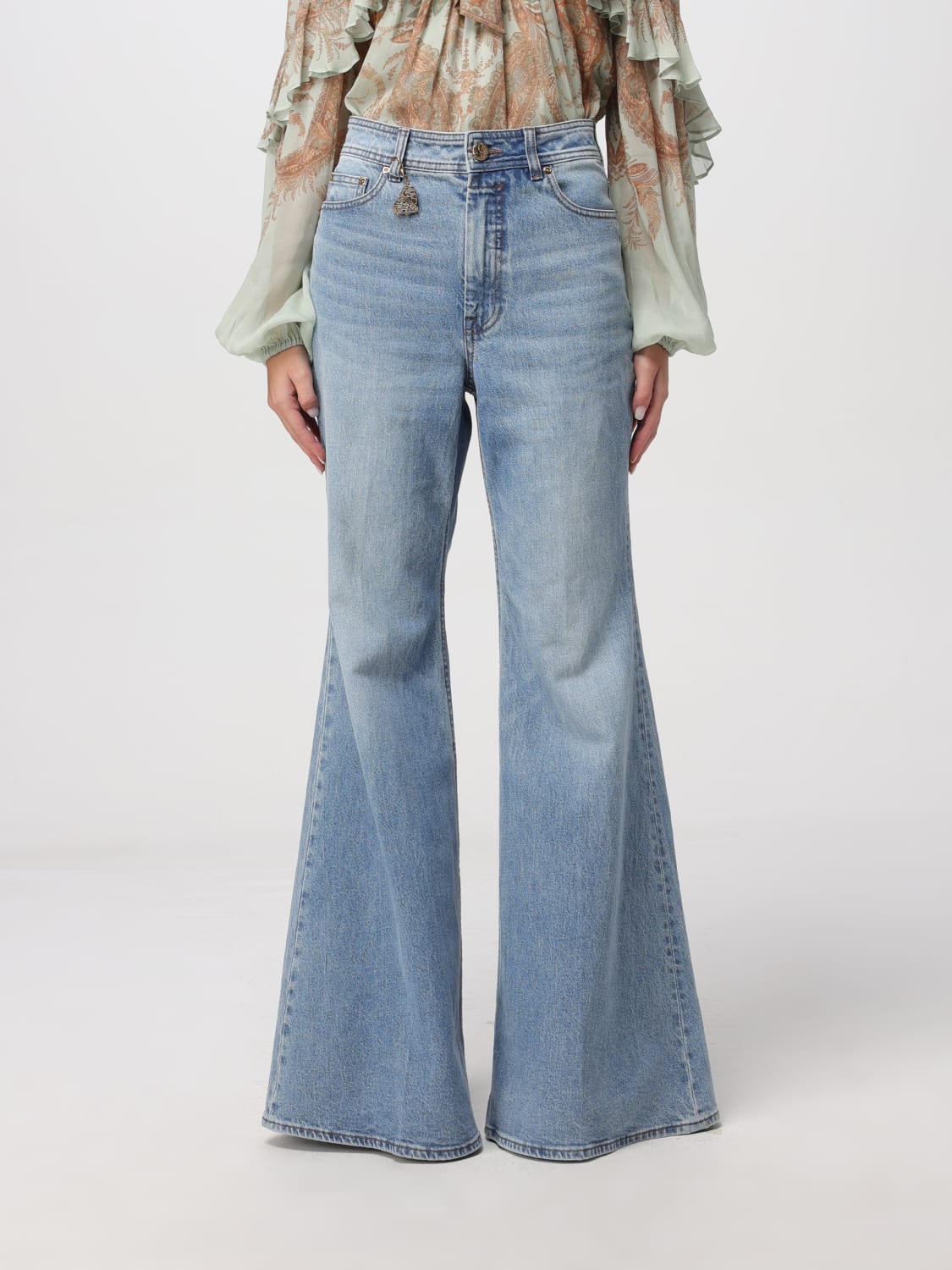 Zimmermann Jeans woman - Blue | 4757PF25R | GIGLIO.COM