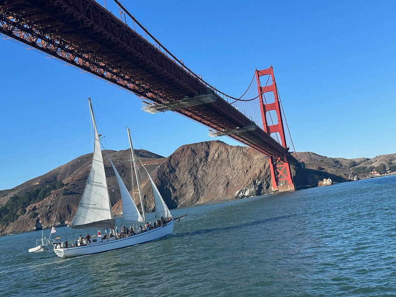 サンフランシスコベイブリッジからゴールデンゲートブリッジへの