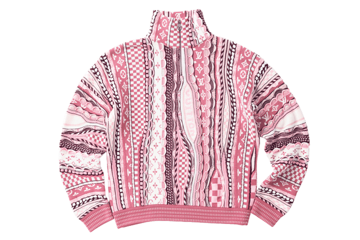 90年代を今に映す一着。〈LOUIS VUITTON〉のジャカードニット：GOOD