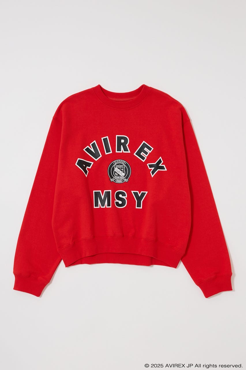 MOUSSY | AVIREX SWEAT プルオーバー (Tシャツ・カットソー(長袖