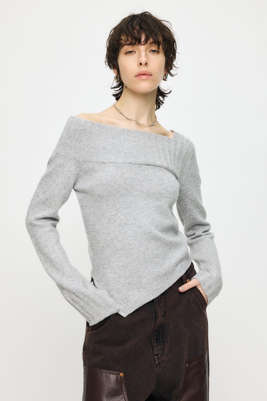 MOUSSY | ASYMMETRY トップス (ニット ) |SHEL'TTER WEBSTORE