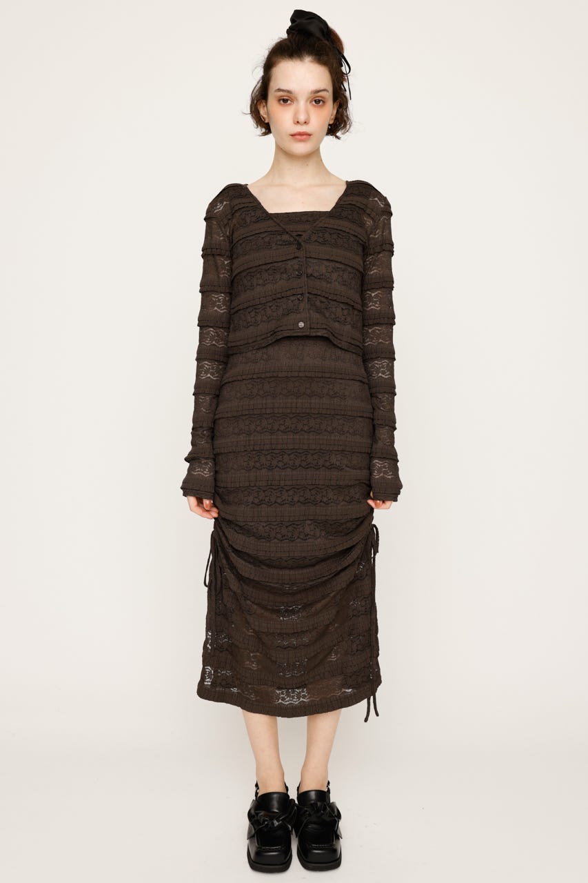 SLY | FRONT BUTTON LACE 2P ロングワンピース (ワンピース(ロング