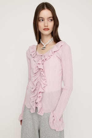 SLY | FRONT FRILL KNIT トップス (ニット ) |SHEL'TTER WEBSTORE