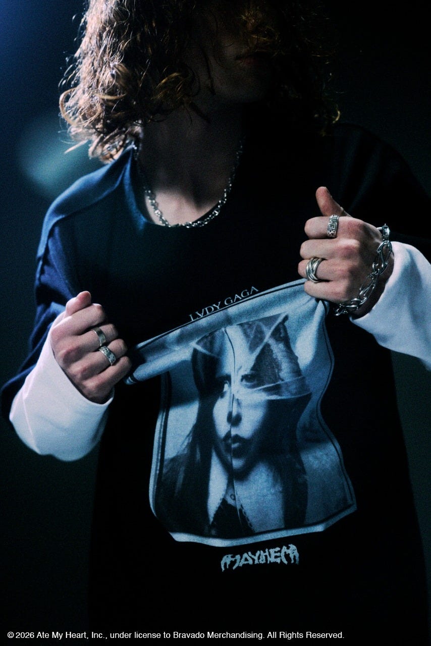 AZUL BY MOUSSY | 【LADY GAGA】ショートスリーブTEEブラック (Tシャツ