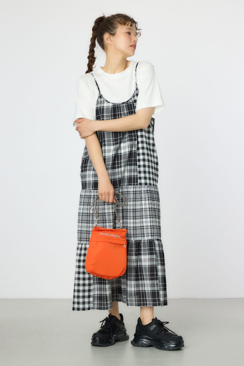 RODEO CROWNS WIDE BOWL | クレイジーチェックキャミワンピース
