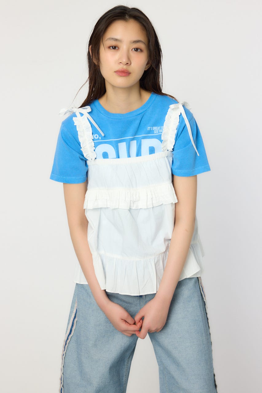 RODEO CROWNS WIDE BOWL | 2WAYフリルキャミソール (キャミソール