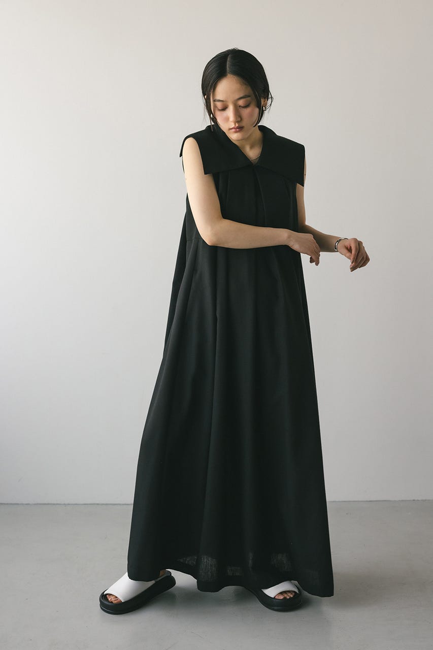 STYLEMIXER | ビッグカラーフレアワンピース (ワンピース(ロング