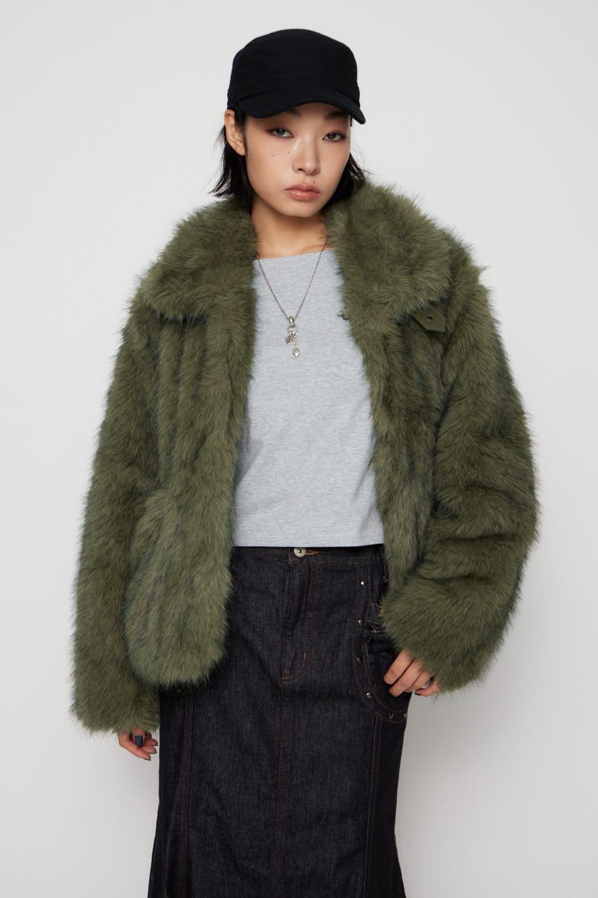 LAGUA GEM | POCKET POINT FAUX FUR コート (コート ) |SHEL'TTER WEBSTORE
