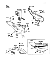 1990 Kawasaki ZX-10 (ZX1000-B3) Side Covers/Chain Cover | Holzhauers