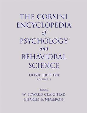 The Corsini Encyclopedia of Psychology, 4 Volume Set, 4th Edition