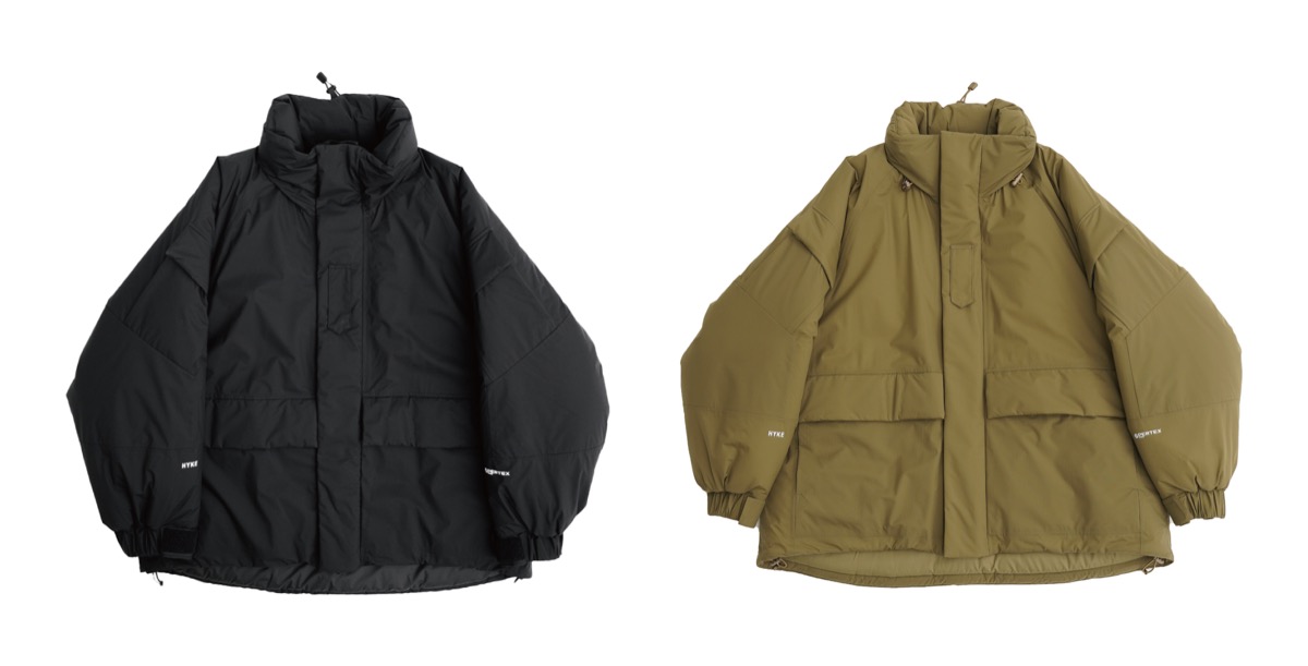 ハイク」がユニセックスの別注ダウンジャケット発売 米軍の戦闘服に