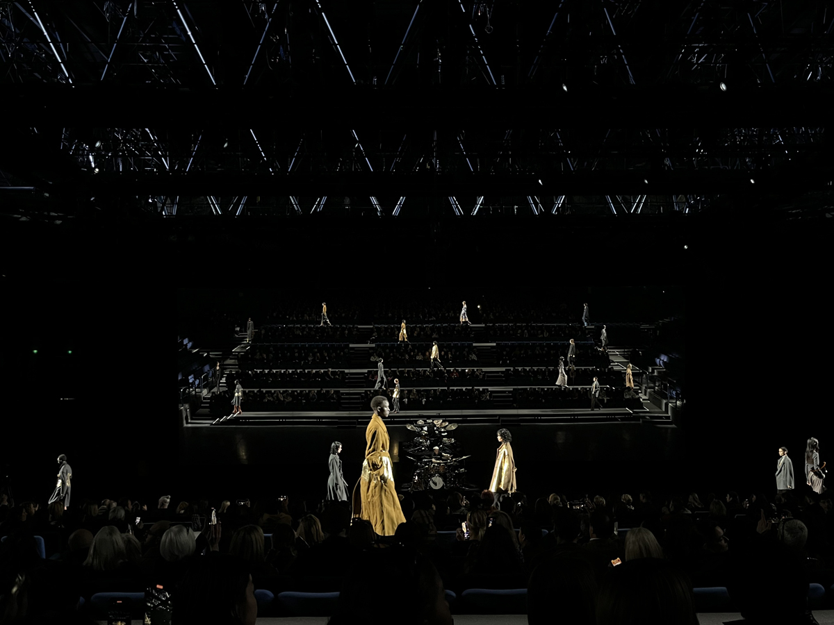 DRIES VAN NOTEN シルク ウール 総柄 パッチワーク ドレス ドリス