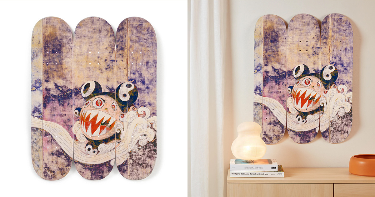 MoMA デザイン ストアがアーティスト村上隆とコラボでスケートボードを
