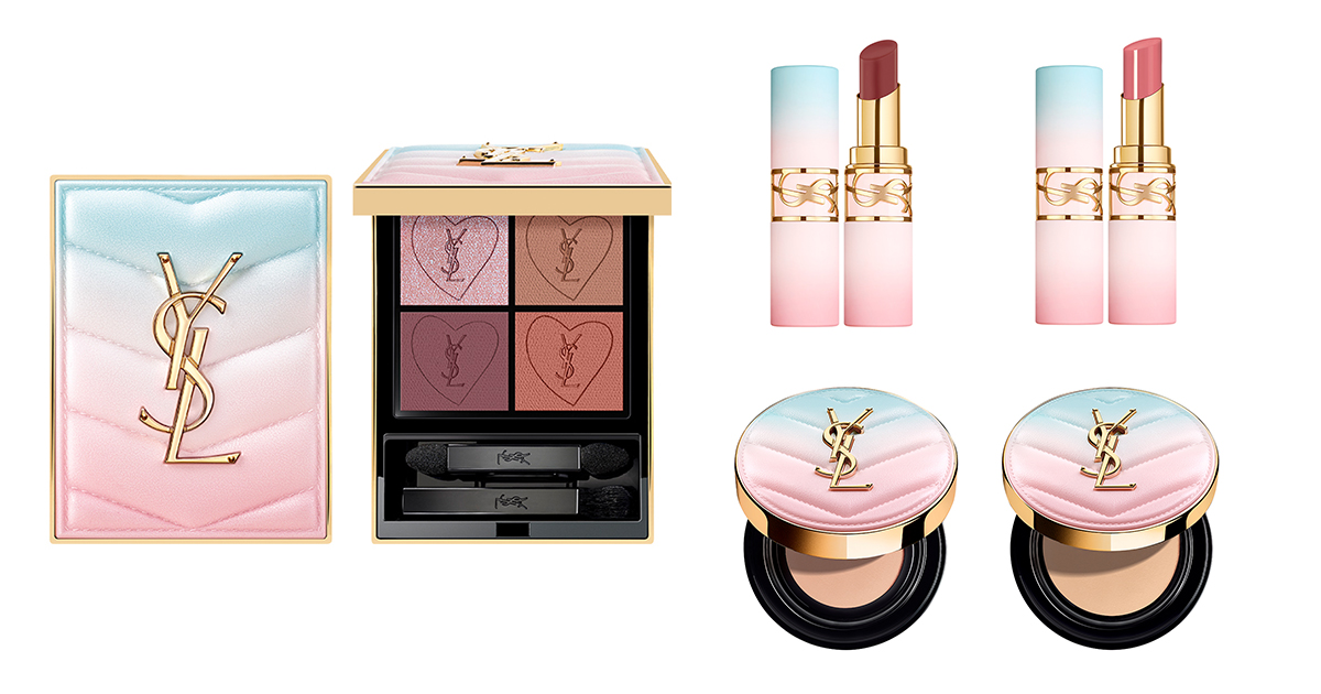 2025年春コスメ】「YSL」がブルー×ピンクグラデの限定4色アイパレット