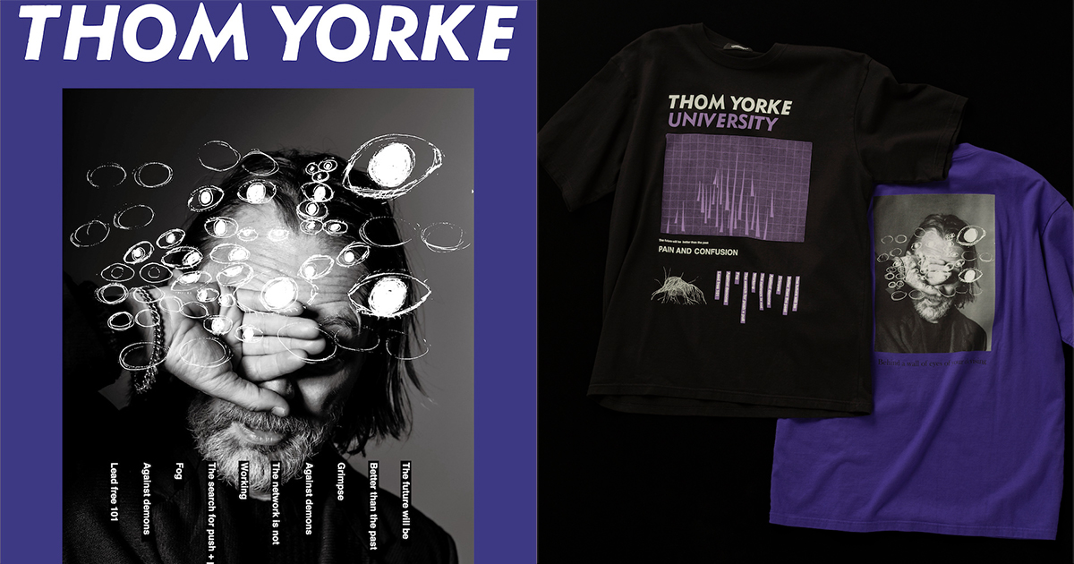 トム・ヨーク ×「アンダーカバー」 来日記念の限定Tシャツとスエットを