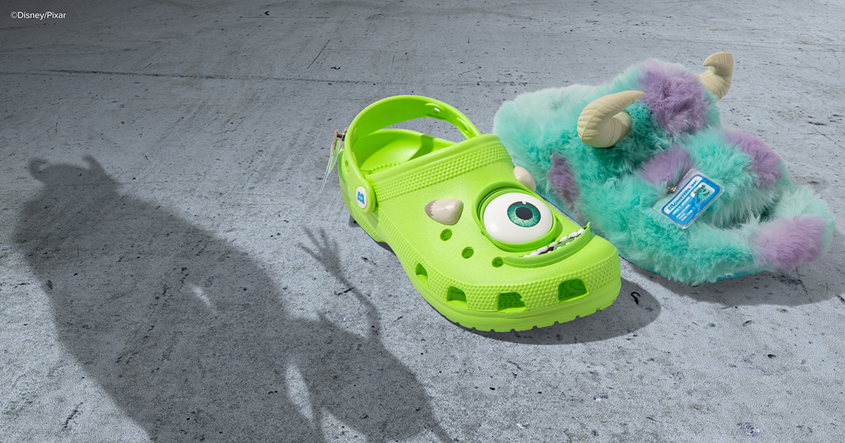 クロックス」×「モンスターズ・インク」 “もふもふ”サリー＆マイクの
