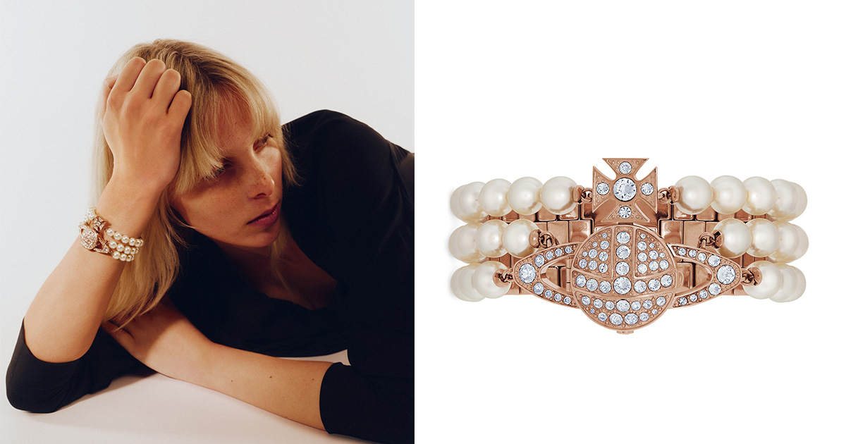 ヴィヴィアン・ウエストウッド」からきらめくパールのブレスレット型