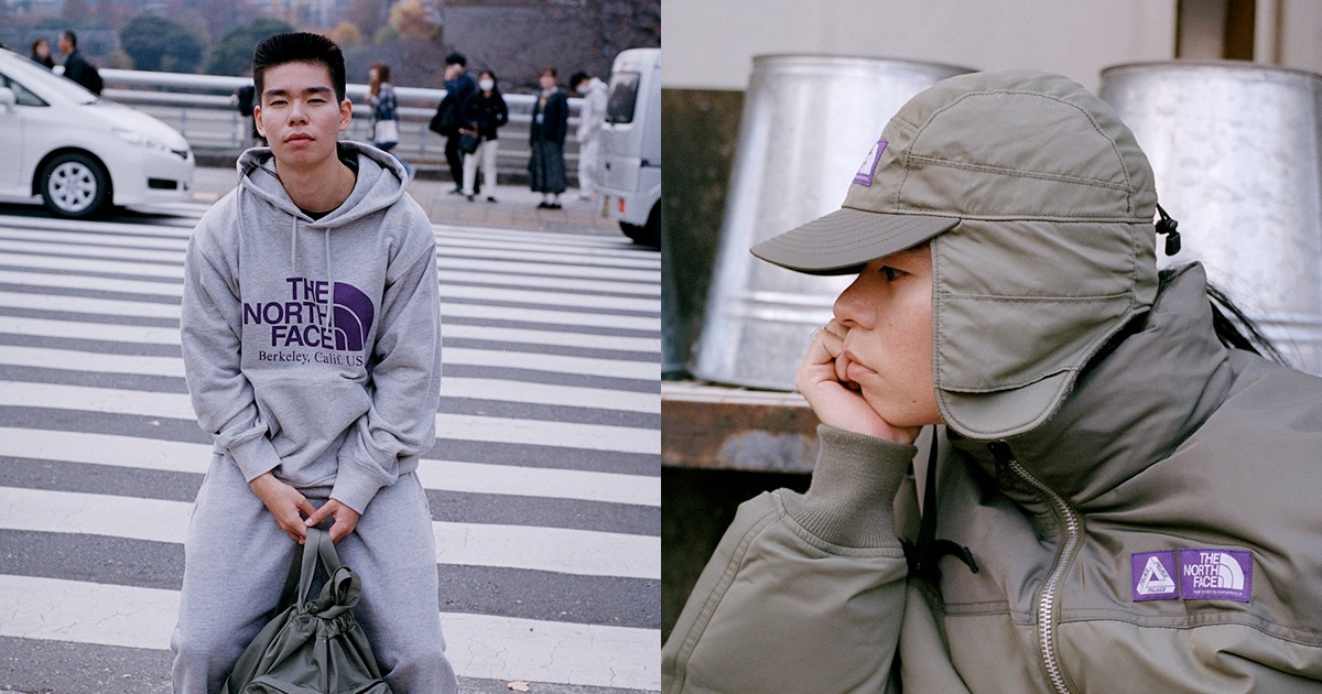 パレス スケートボード」×「ザ・ノース・フェイス パープルレーベル