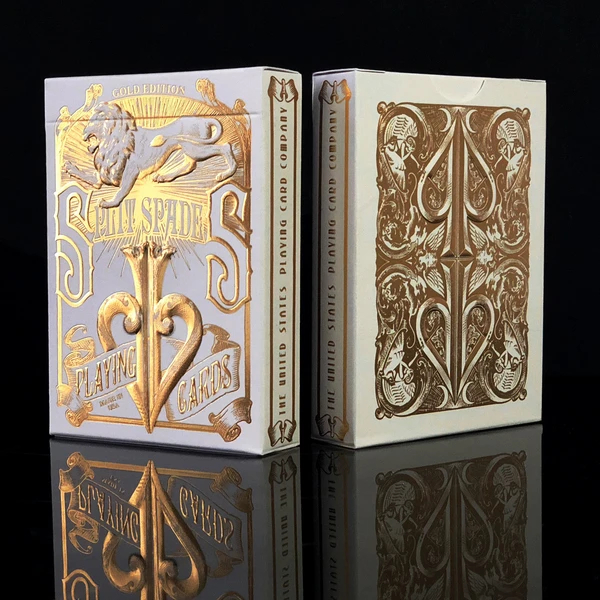 Split Spades Gold MetalLuxe Edition by David Blaine | X-Decks