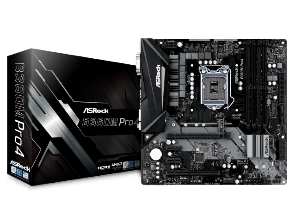 ASRock B360M Pro4 インテル 300シリーズ LGA1151対応 intel B360