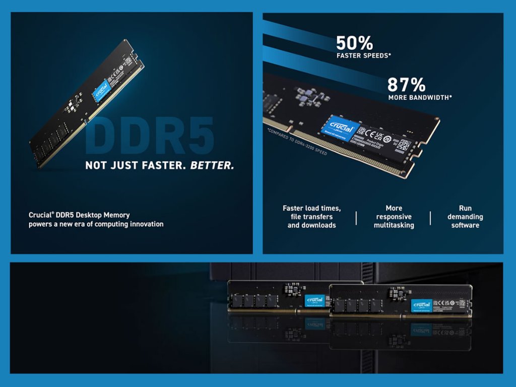 Crucial CT2K16G48C40U5 288pin DDR5-4800 CL40-39-39 32GB(16GBx2