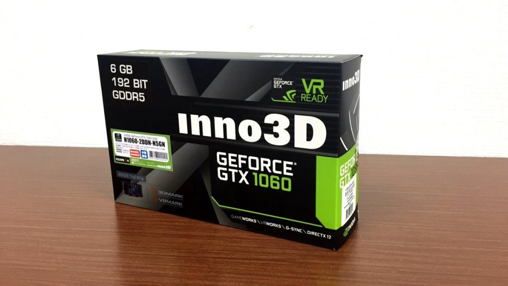 ショートサイズのGTX1060 6GBモデル「Inno3D GeForce GTX 1060 Compact