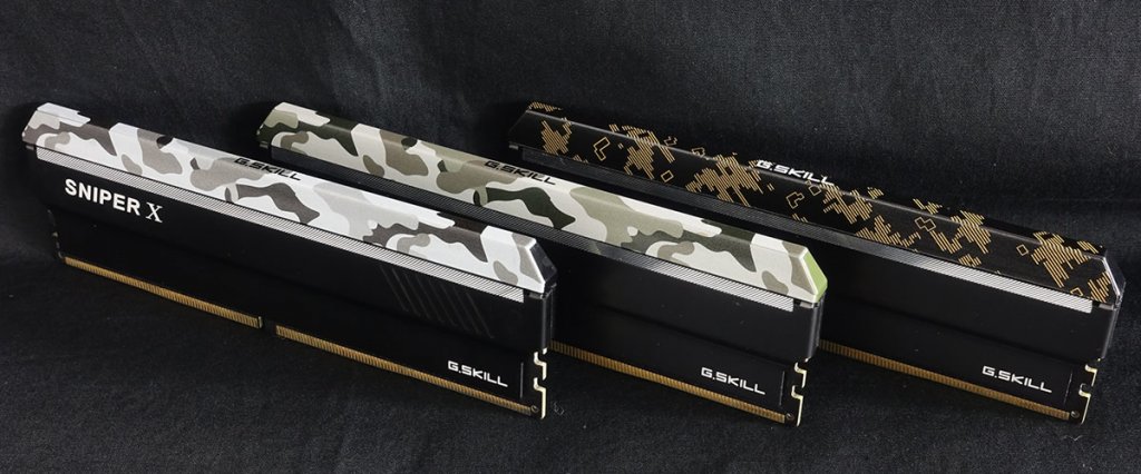 G.SKillから迷彩柄のヒートスプレッダを採用したDDR4ゲーミングOC