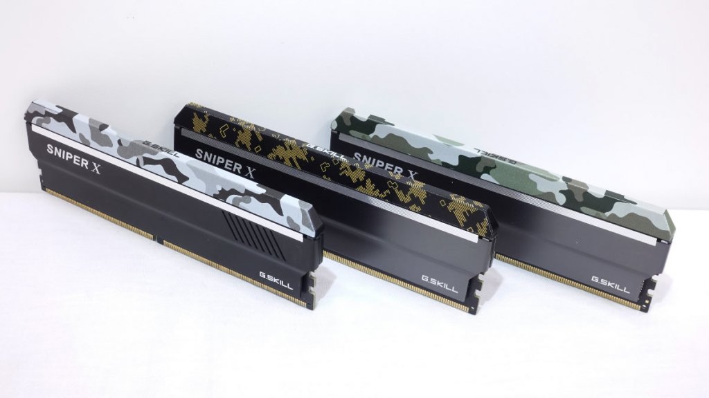 G.SKillから迷彩柄のヒートスプレッダを採用したDDR4ゲーミングOC