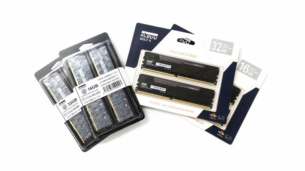 コスパに優れたKLEVVのDDR4メモリーにスタンダードな3200MHzとBOLTXな