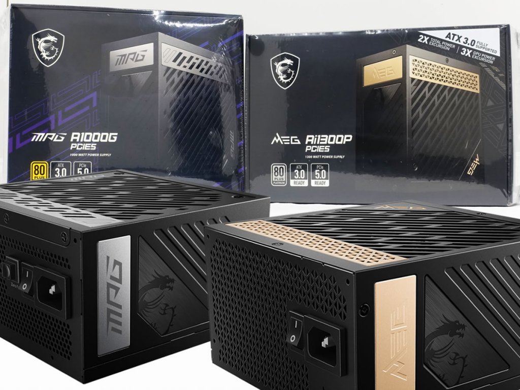 MSIからネイティブ16ピンPCIe 5.0コネクターを搭載するATX電源「MEG