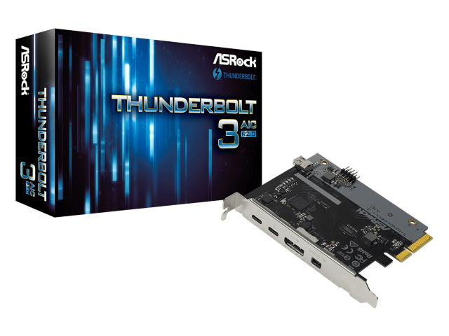ASRock Thunderbolt 3 AIC R2.0 ASRockマザーボード用Thunderbolt 3