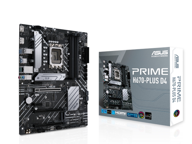 ASUS PRIME H670-PLUS D4 インテル 600シリーズ LGA1700対応 intel