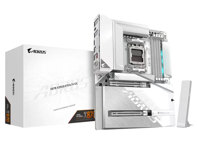 GIGABYTE X870 AORUS STEALTH ICE AMD 800シリーズ Socket AM5対応 AMD