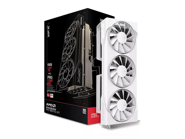 XFX XFX Swift AMD Radeon RX 9070XT White Triple Fan Gaming Edition
