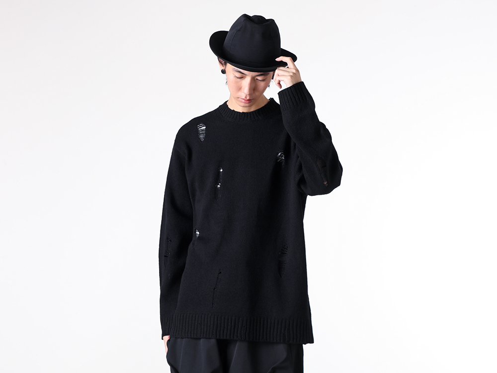 Yohji Yamamoto POUR HOMME 25–26AW Wool Knit Random Tuck Pants