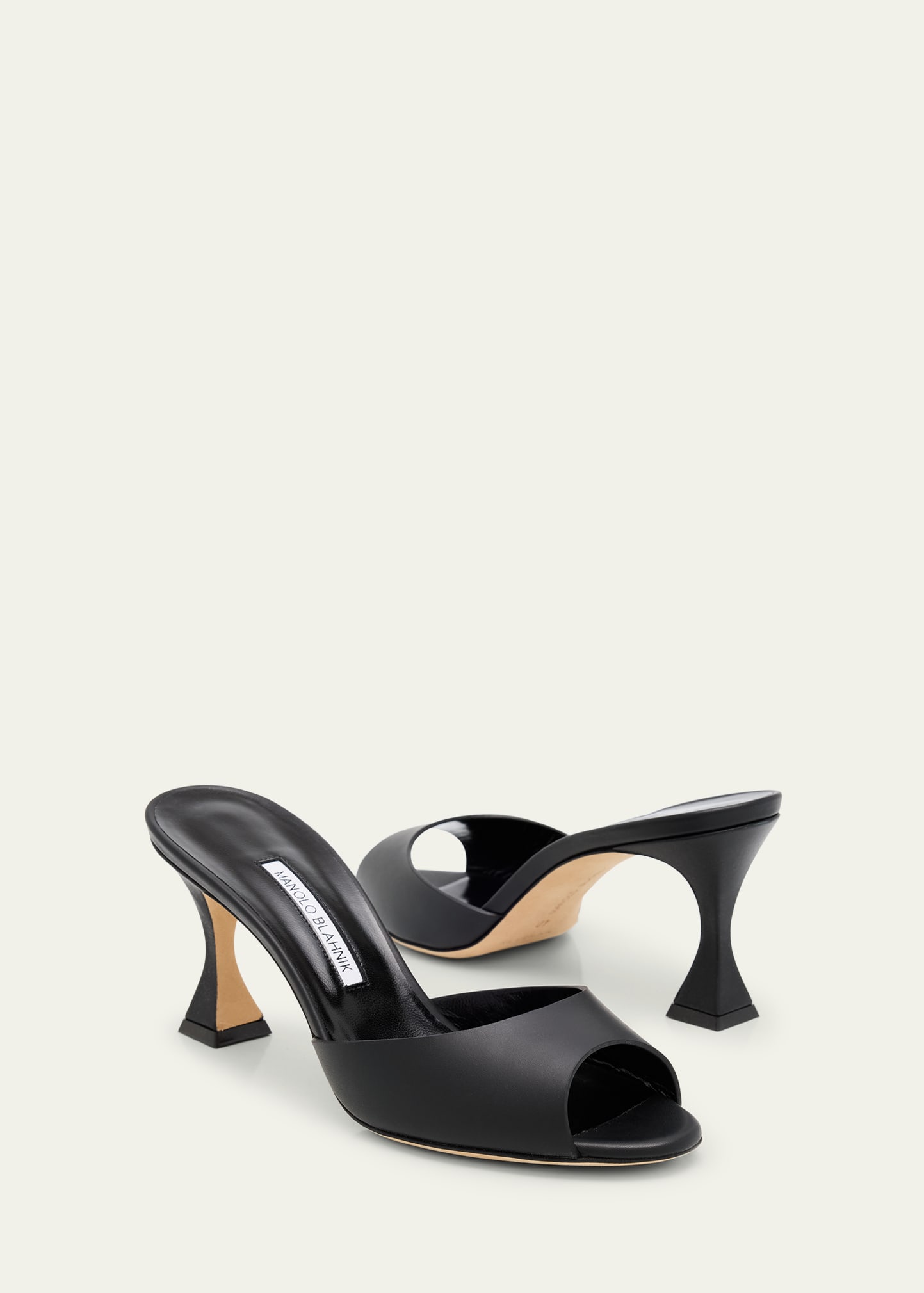 Manolo Blahnik Jadarona Leather Mule Sandals - Bergdorf Goodman