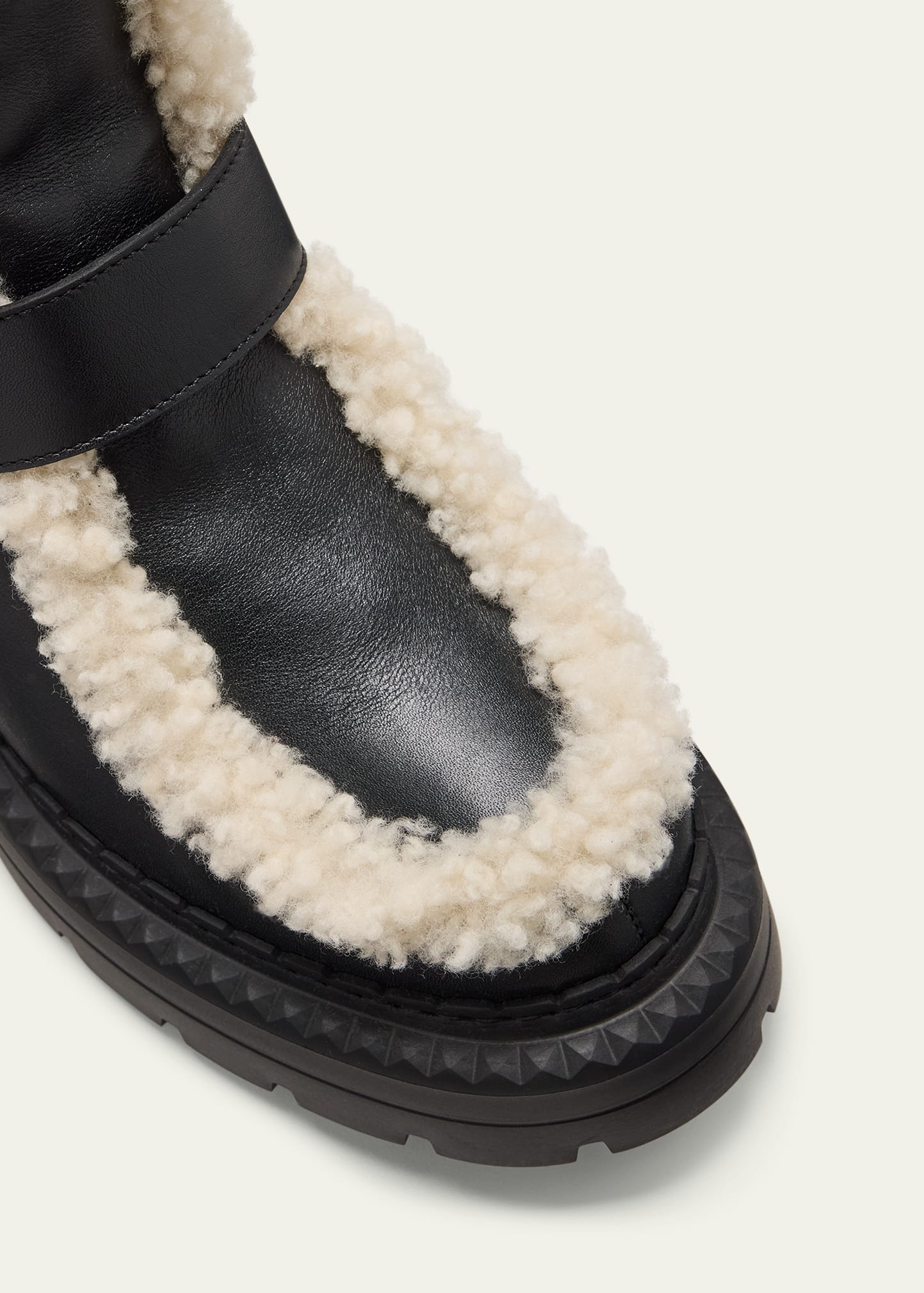 Jimmy Choo Shea Leather Shearling Ankle Boots - Bergdorf Goodman