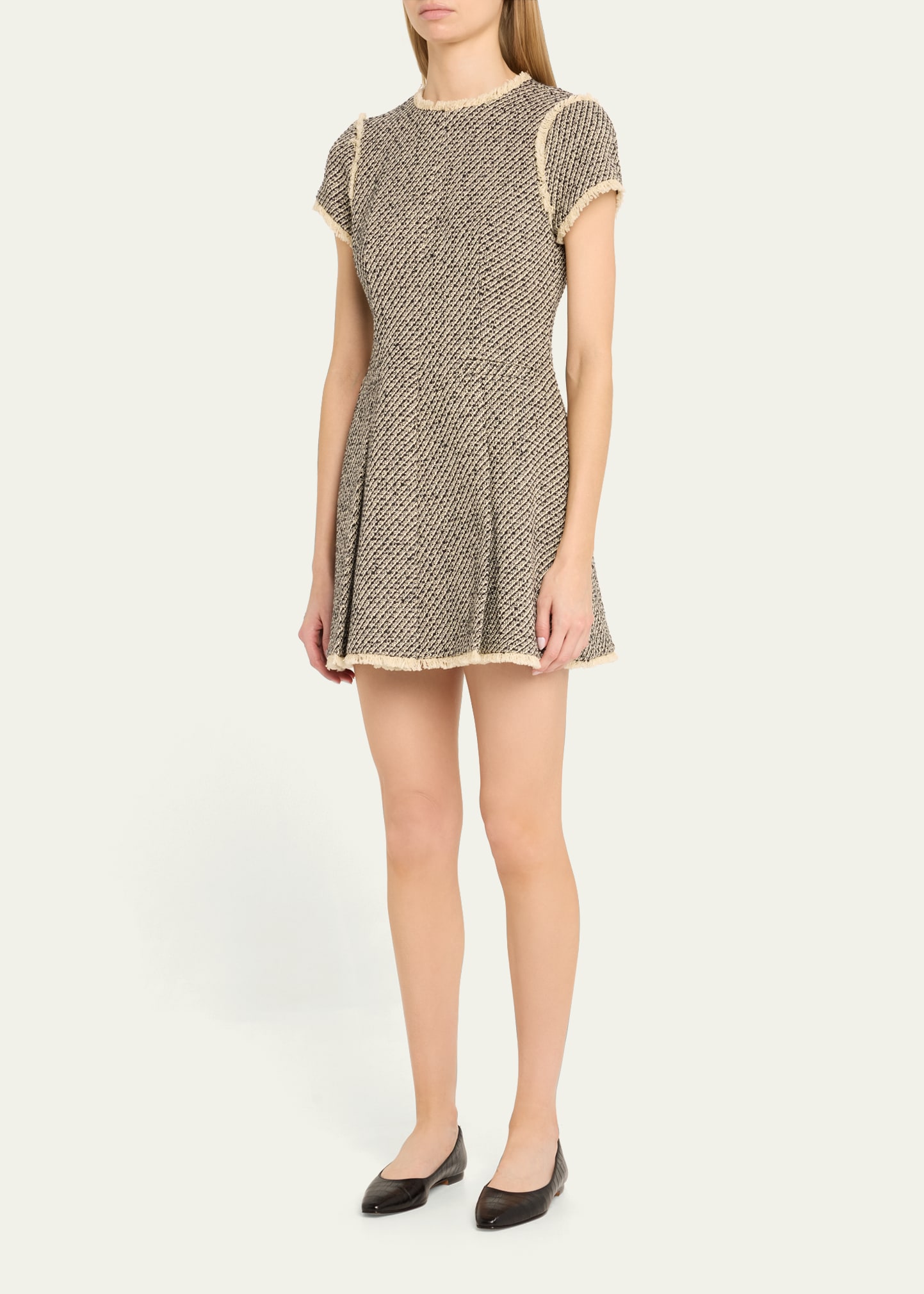 Cinq a Sept Nova Metallic Tweed Mini Dress - Bergdorf Goodman